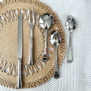 Reed & Barton Arlington Newton 18/10 Stainless China Set 5 Spoons Carving Set